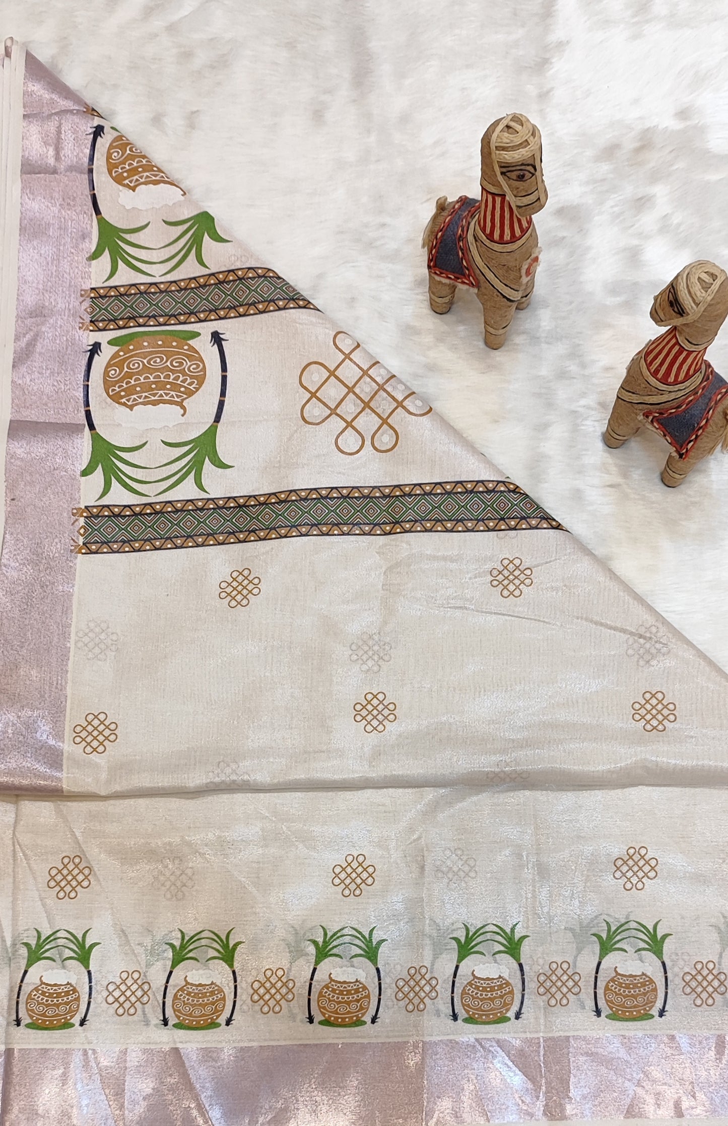 Pongal printed Saree |Trending Pongal Saree | Saree for womens |Saara Fashions